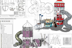 Уличное игровое оборудование (детский городок)