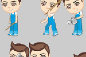 Анимация главного персонажа для игры (Ферма)