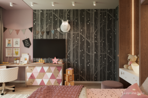 Визуализация детской комнаты для девочки 2018 г.