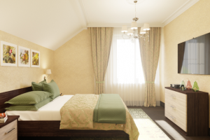 Проект бюджетной дачи. Спальня