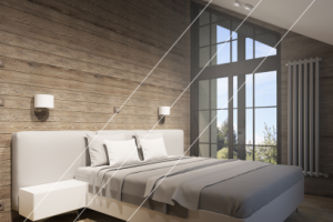 Спальня в деревянном доме 2016 г.