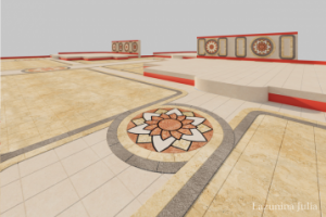 Визуализация раскладки плитки в храме 2018 г.