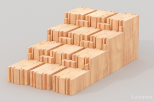 Визуализация клееного бруса для каталога 2018 г.