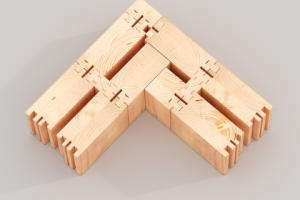 Визуализация клееного бруса для каталога 2018 г.