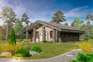 Визуализация одноэтажного дома 2020