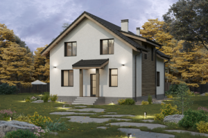 Визуализация дома из газобетона (2019) (L)