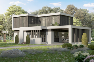 Визуализация современного дома 2018 г.