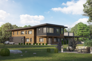 Визуализация современного дома 2018 г.