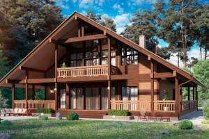 Шале в хвойном лесу 2017 г.