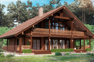 Шале в хвойном лесу 2017 г.