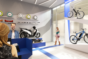 Концепт магазина электротранспорта 2017 г.