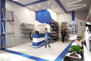 Концепт магазина электротранспорта 2017 г.