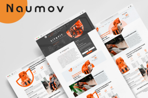 Дизайн лендинга для дистрибьютора массажных кресел