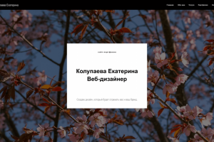 Portfolio website | landing page | Сайт-портфолио