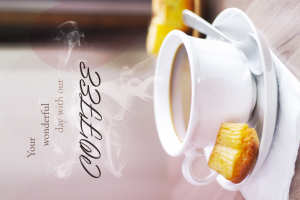 Баннер с кофейной темой.