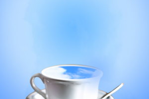 Баннер\постер. Чашка с облаками