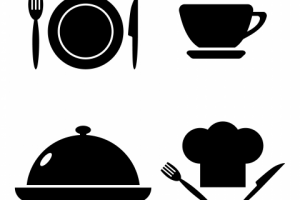 Векторные иконки для ресторана