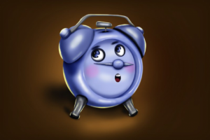 иллюстрация будильник