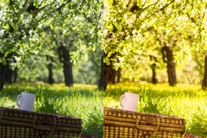 цветокорекция, добавление резкости