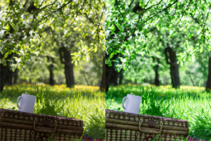 цветокорекция, добавление резкости