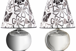 Стилизация светильника под хром