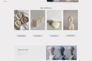 Дизайн онлайн-магазина свечей