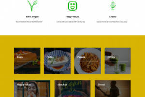 Концепт веб-сайта для кафе