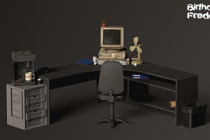3д ассеты офиса для фан игры по FNAF