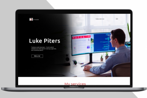 Лендинг для Люка Петерса