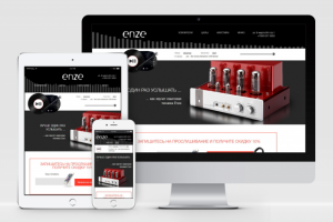 Корпоративный сайт ENZE (Ajax подгрузка страниц)