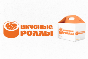 Логотип для доставки роллов
