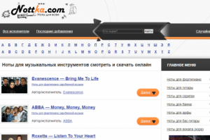 Наполнение Nottka.com