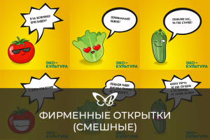 Дизайн фирменных открыток (смешные)