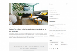 Многостраничный сайт о дизайене интерьера.