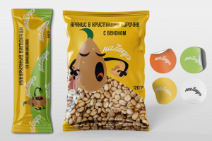 Разработка упаковки для арахиса Наzакусь