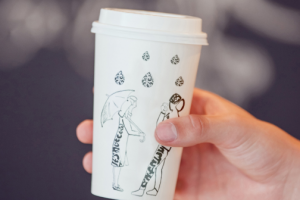 принт для кофейного стакана