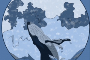 Монохромный постер