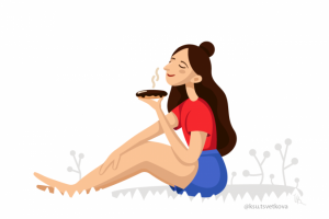 Иллюстрация девушка