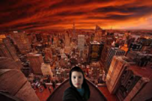 Фото, человек на краю небоскрёба(не селфи)