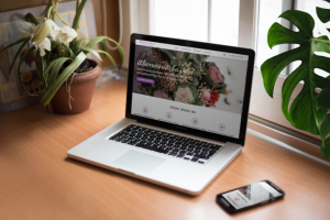 Концепт лендинга для магазина цветов