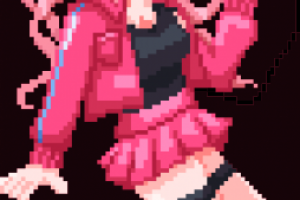 Миу Ирума большой спрайт в полнорост (из Danganronpa)