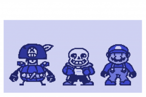 забавный пиксельарт