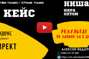 Настройка Яндекс Директ для "Икры оптом"