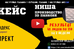 Яндекс директ для  производства 3D панелей| 150 руб лид