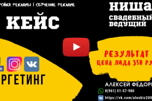 Реклама свадебного ведущего | Цена лида 350 руб