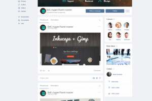 Дизайн группы веб студия "Fluent master"