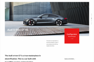 Website Audi E-Tron GT RS