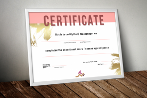 Сертификат для студии маникюра