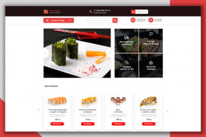 Дизайн интернет-магазина по продаже суши