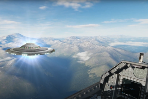 F-16C встретил НЛО.